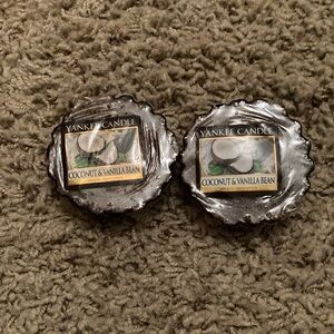 New Set of 2 Yankee Candle Coconut & Vanilla Bean Wax Melts